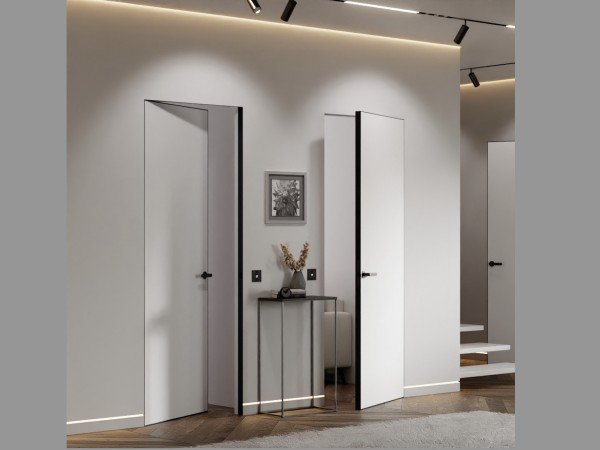 Concealed installation doors (primed) BLACK + AL